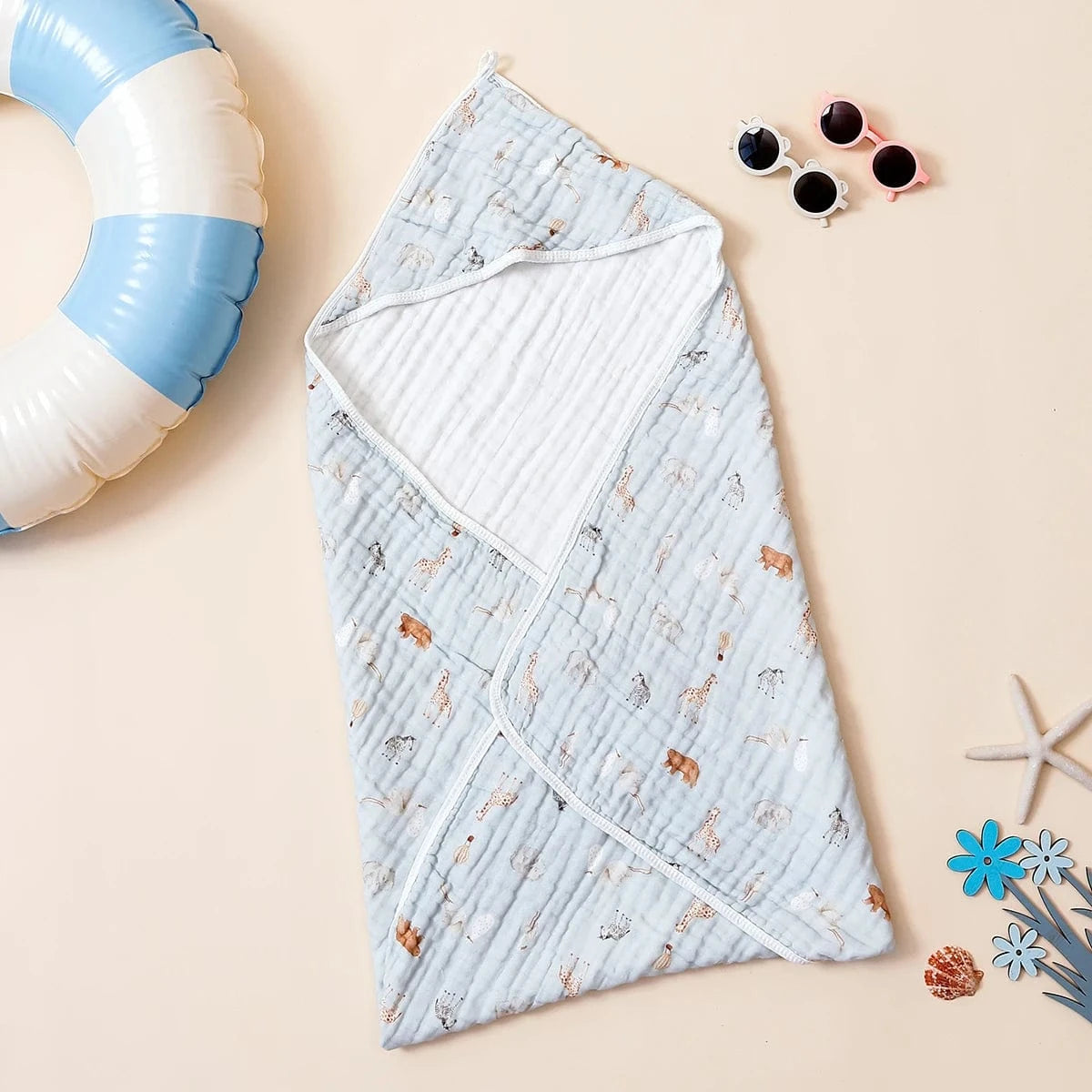 Cape de Bain Bébé 100% Coton