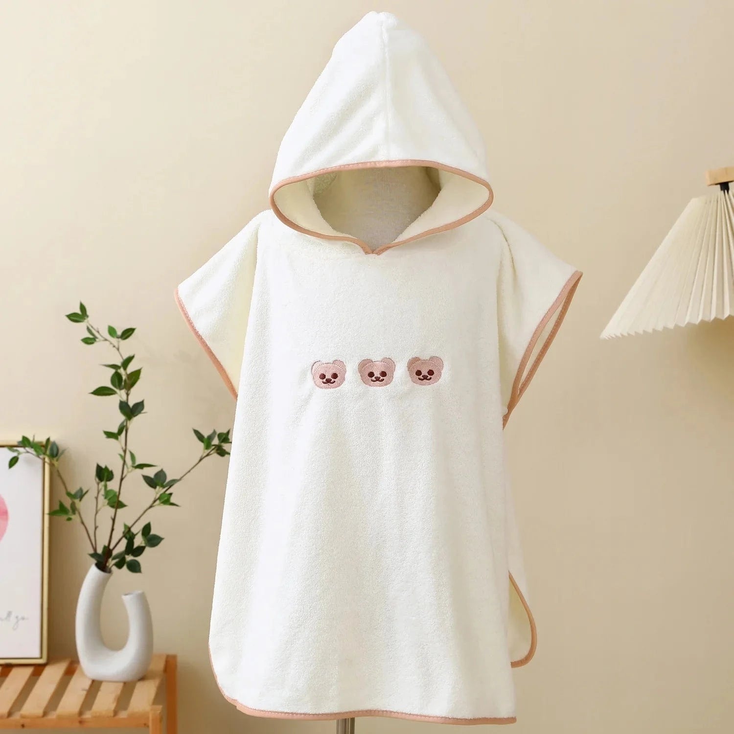 Cape de Bain Bébé Corail Velours