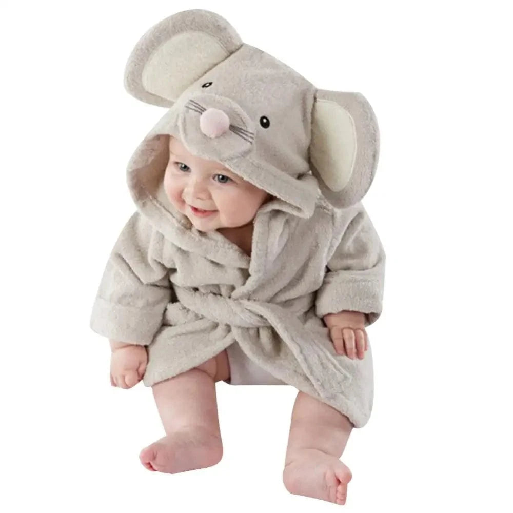 Cape de Bain Bébé Motifs Animaux