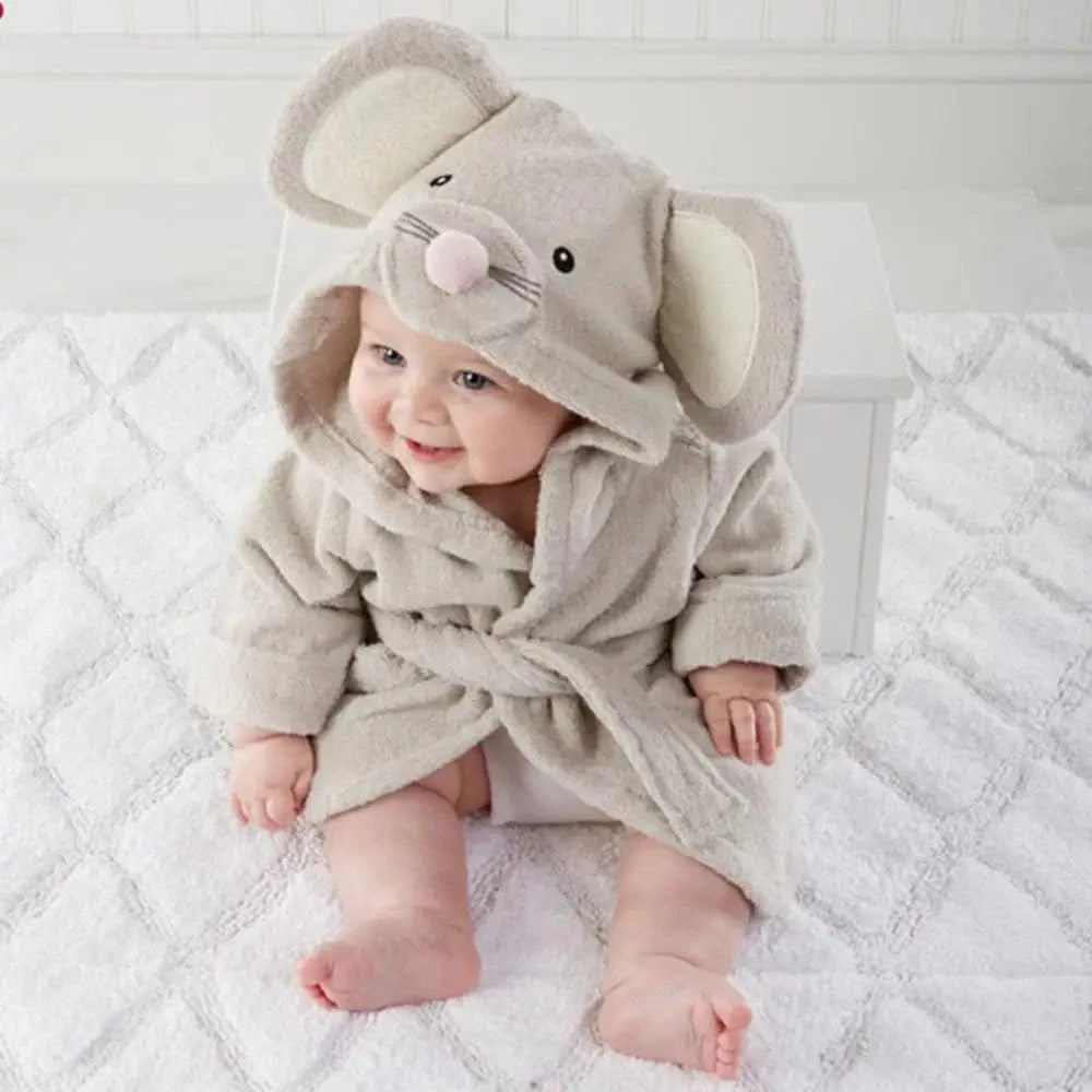 Cape de Bain Bébé Motifs Animaux