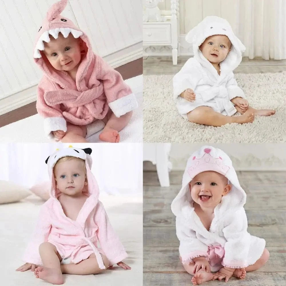 Cape de Bain Bébé Motifs Animaux