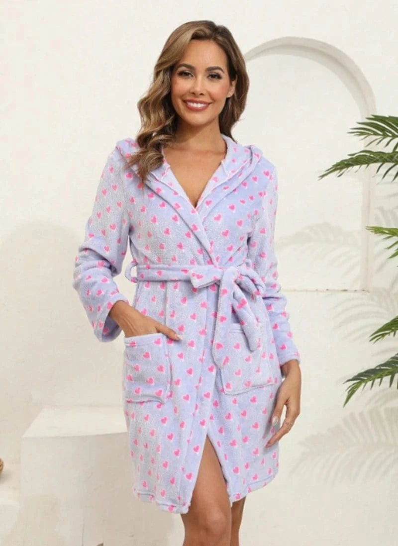 Peignoir de Bain Femme à Point