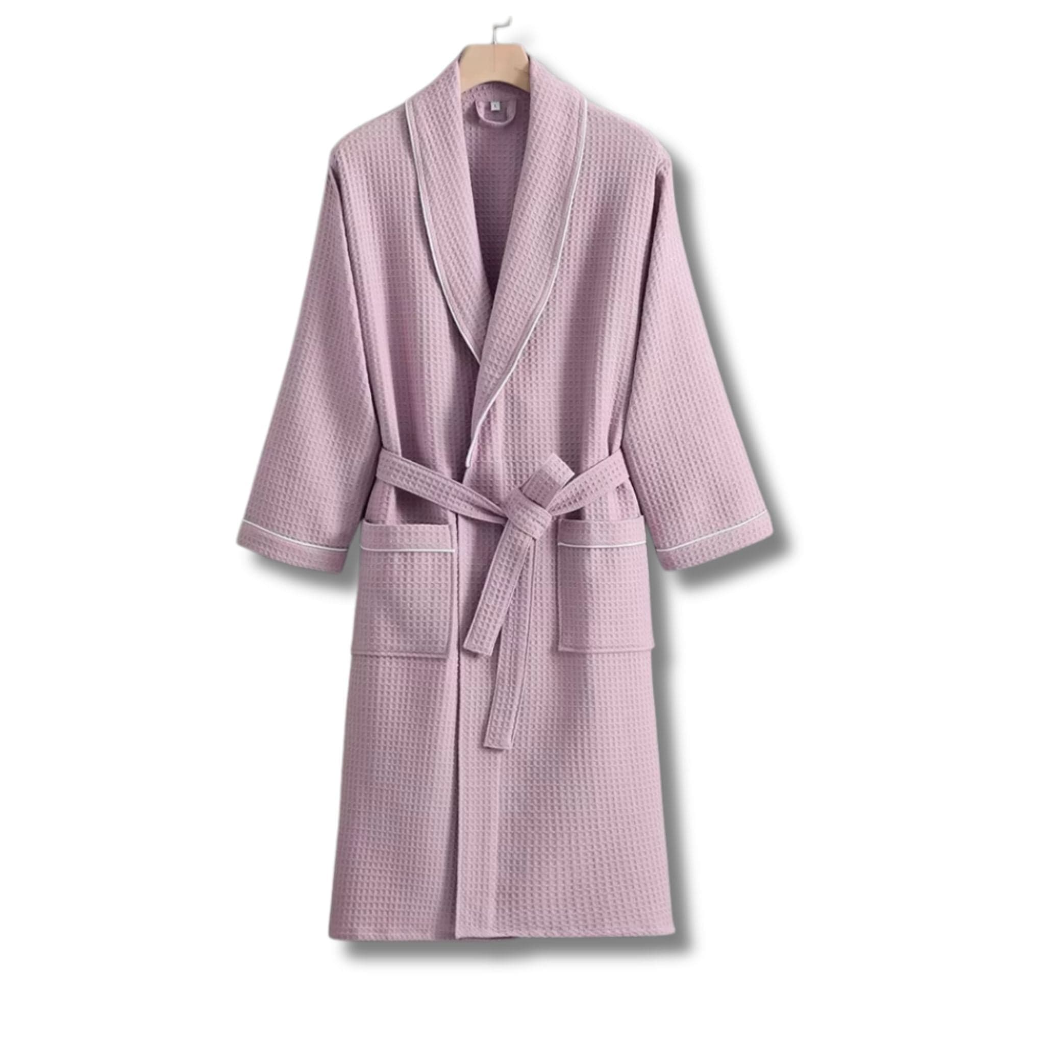 Peignoir de Bain Femme Coton Gaufré