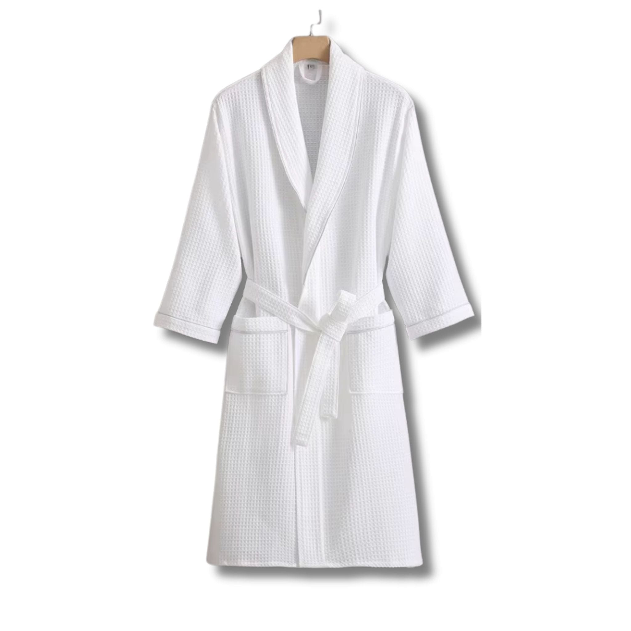 Peignoir de Bain Femme Coton Gaufré