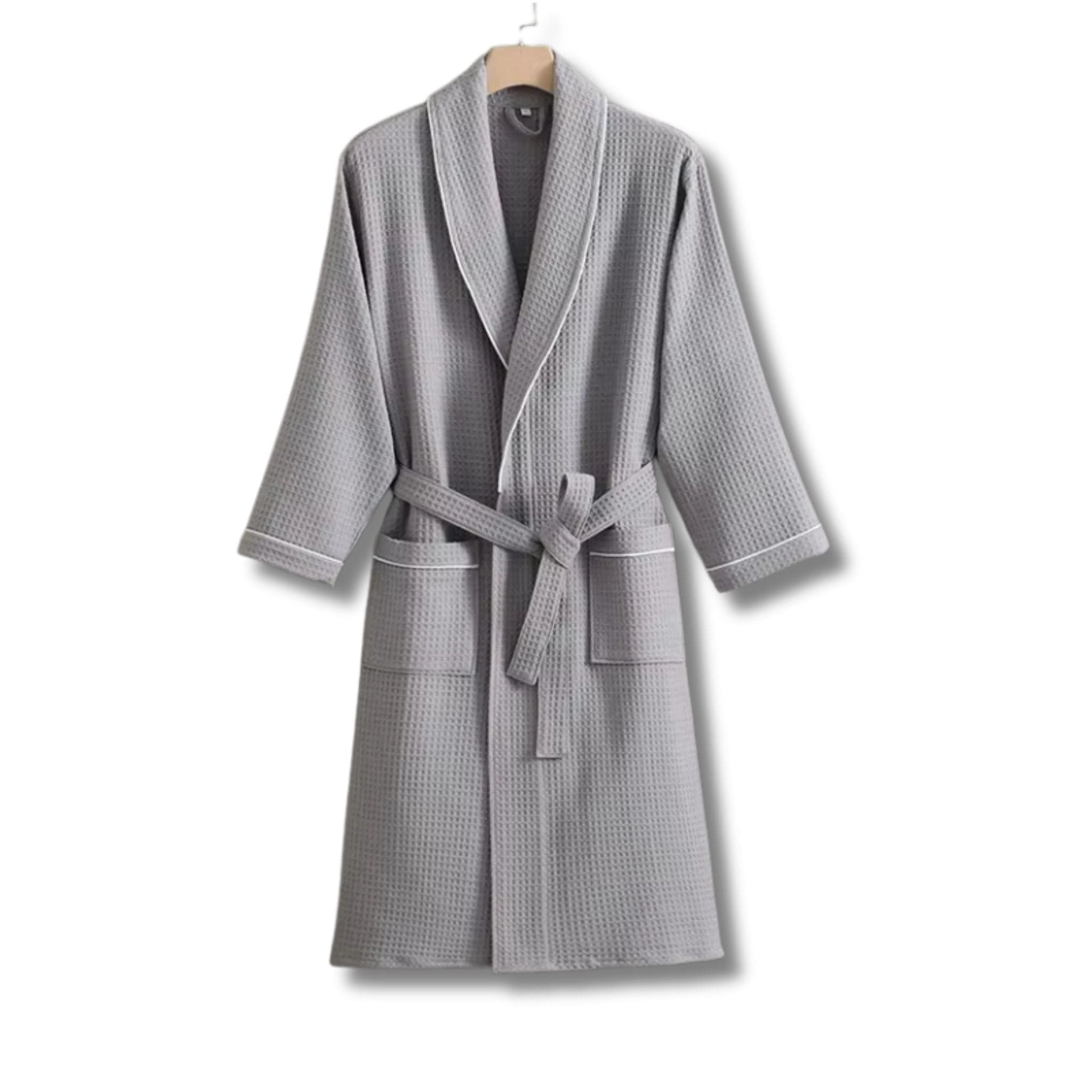 Peignoir de Bain Femme Coton Gaufré