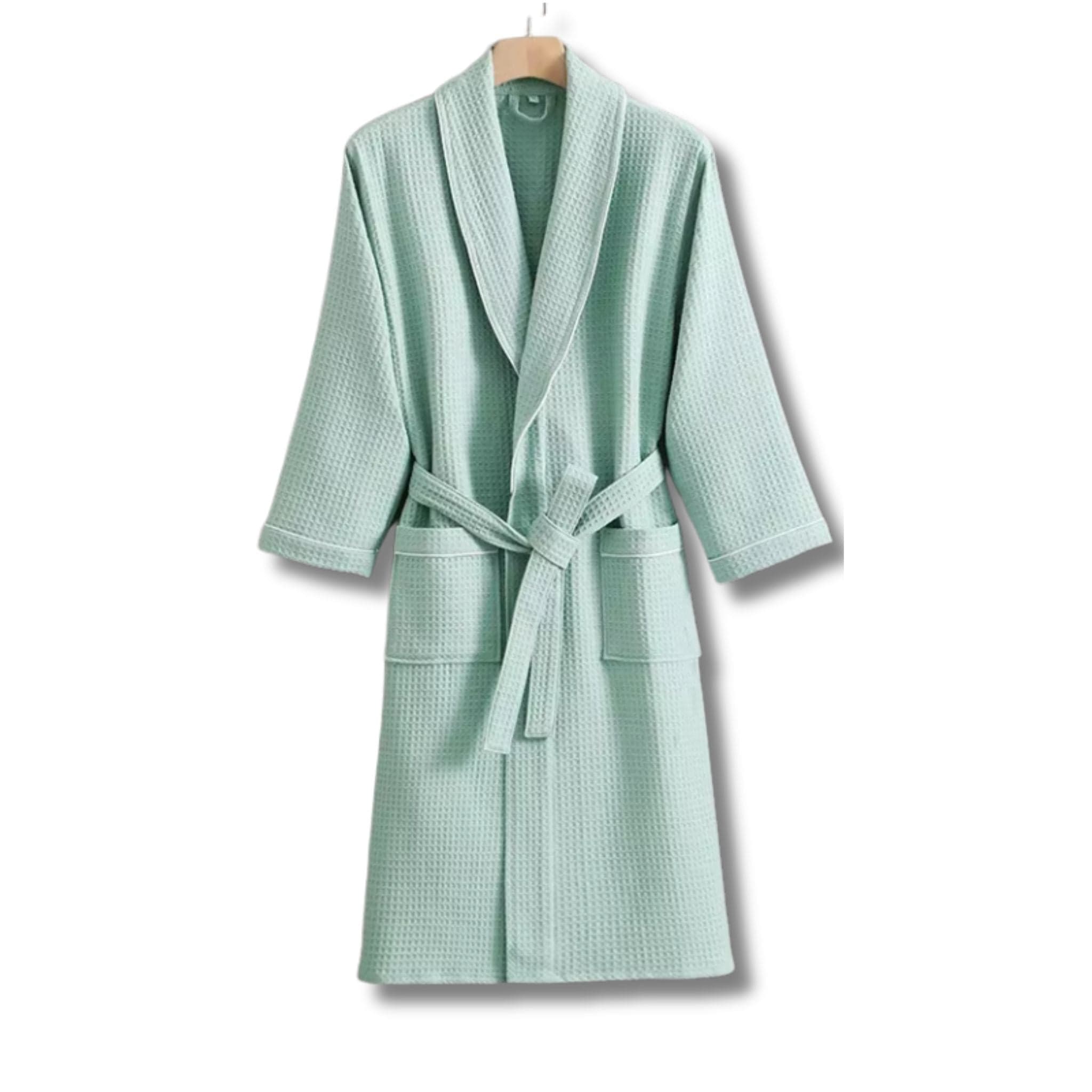 Peignoir de Bain Femme Coton Gaufré