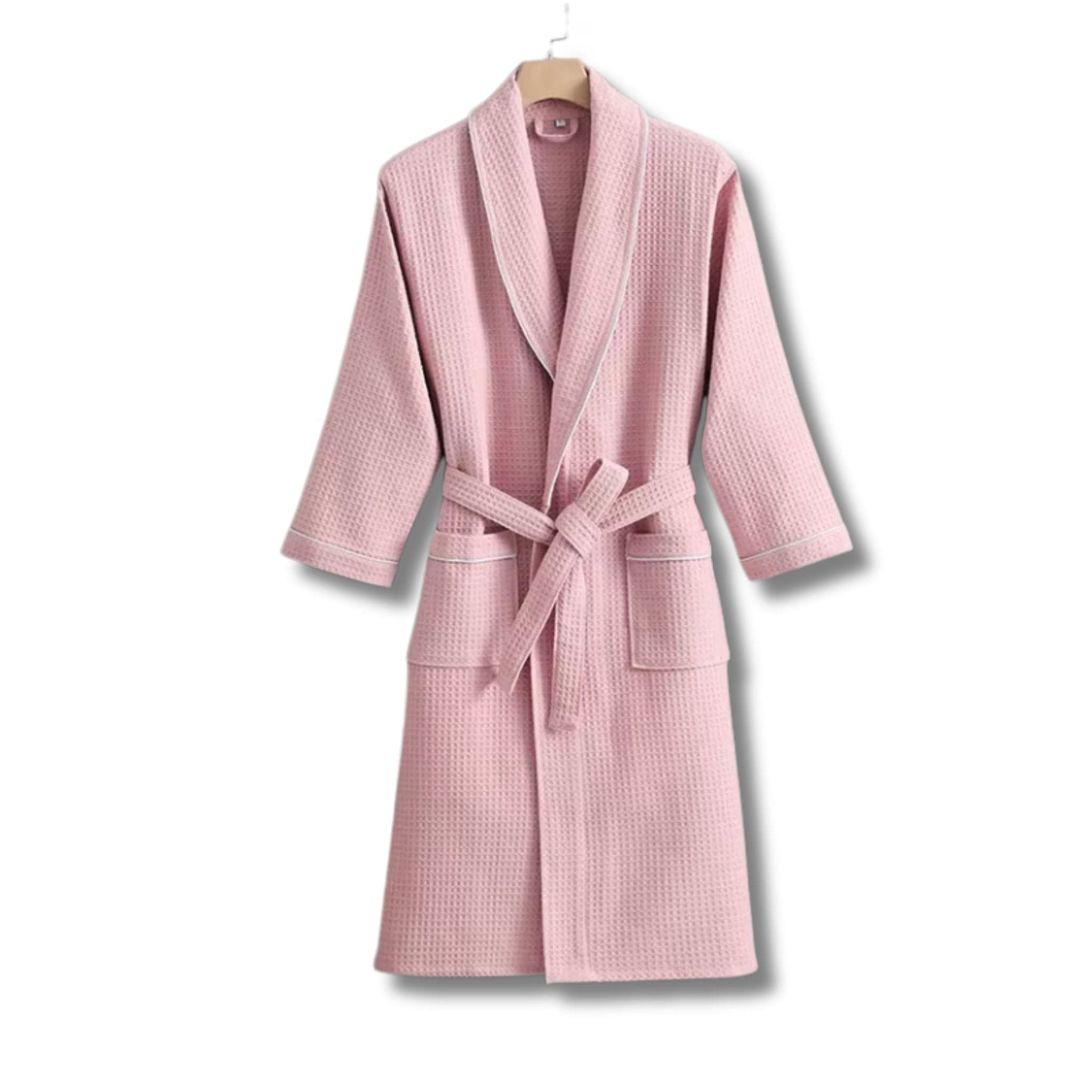 Peignoir de Bain Femme Coton Gaufré