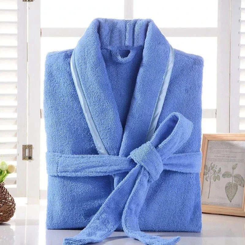 Peignoir de Bain Femme Éponge 100% Coton