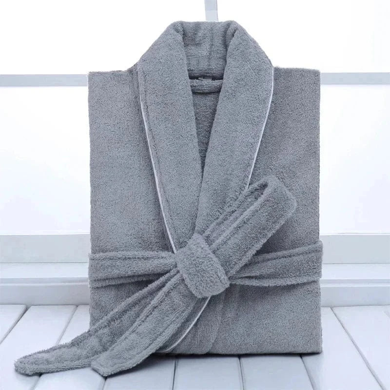 Peignoir de Bain Femme Éponge 100% Coton