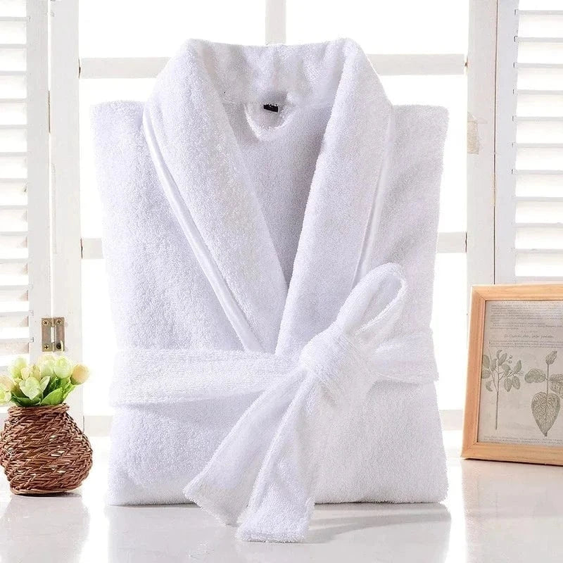 Peignoir de Bain Femme Éponge 100% Coton