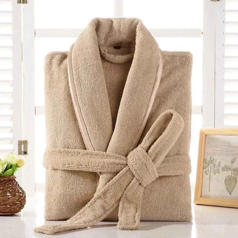 Peignoir de Bain Femme Éponge 100% Coton