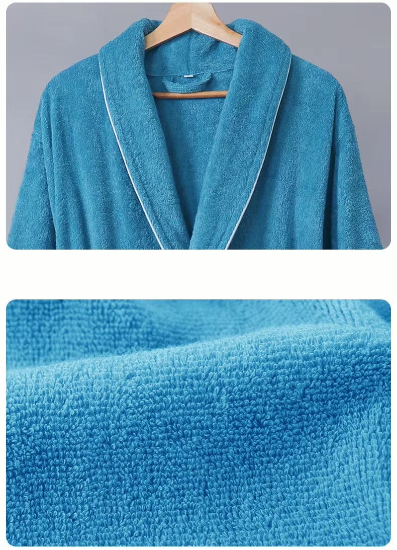 Peignoir de Bain Homme Éponge 100% Coton