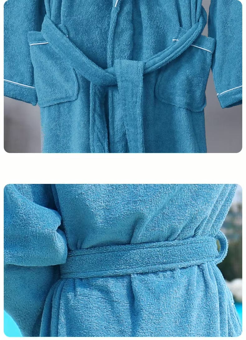 Peignoir de Bain Homme Éponge 100% Coton