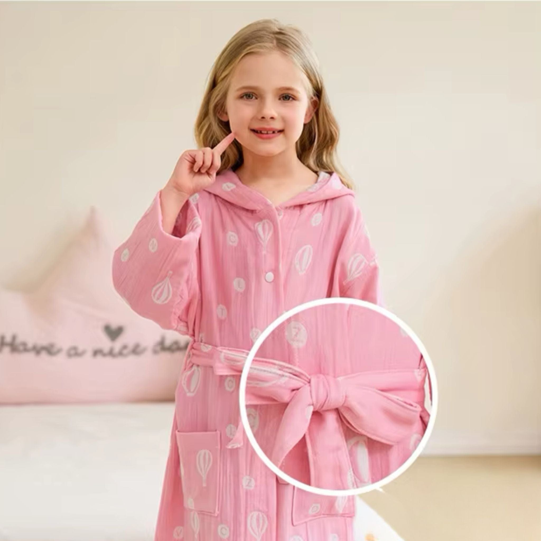 Peignoir Enfant Coton Double Gaze