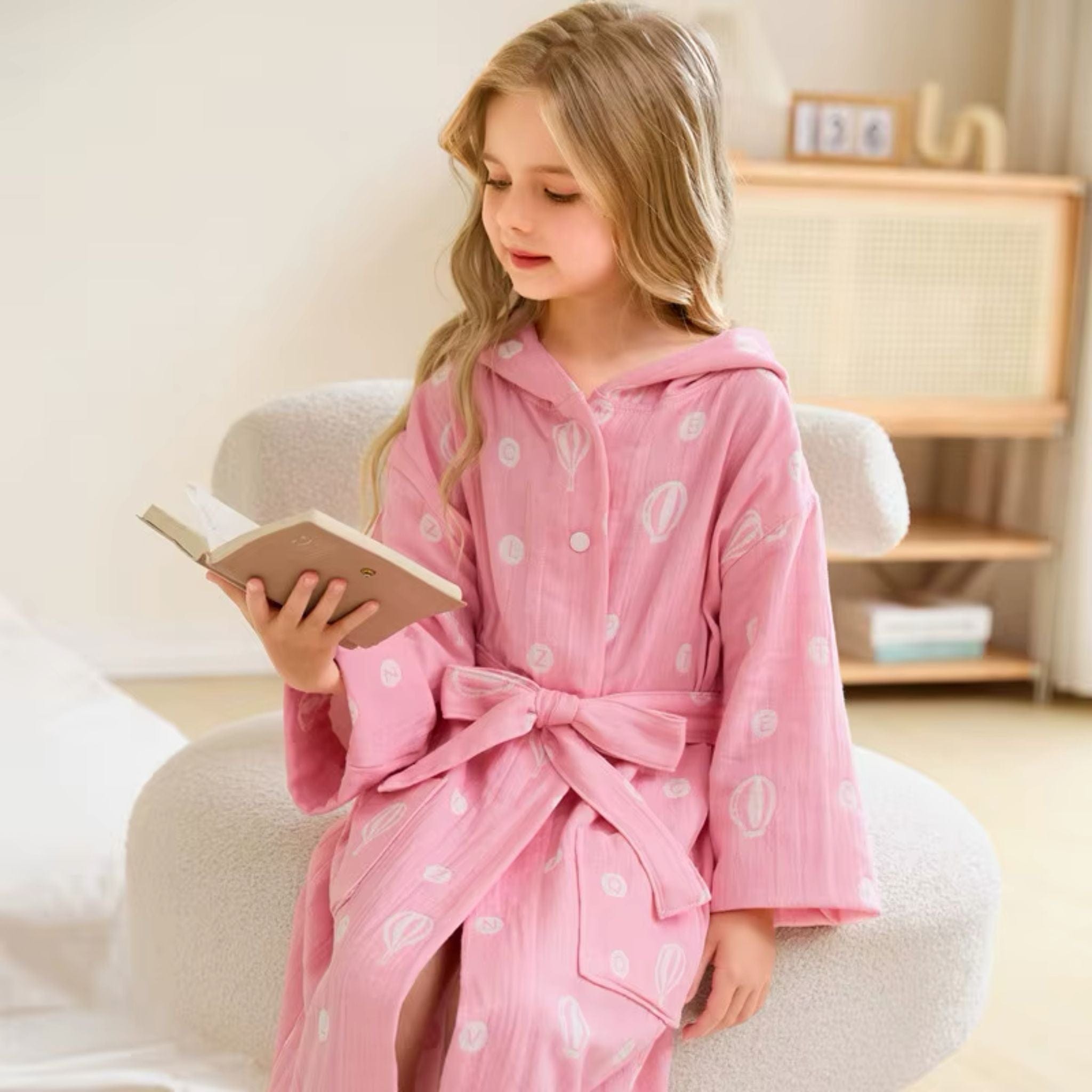 Peignoir Enfant Coton Double Gaze