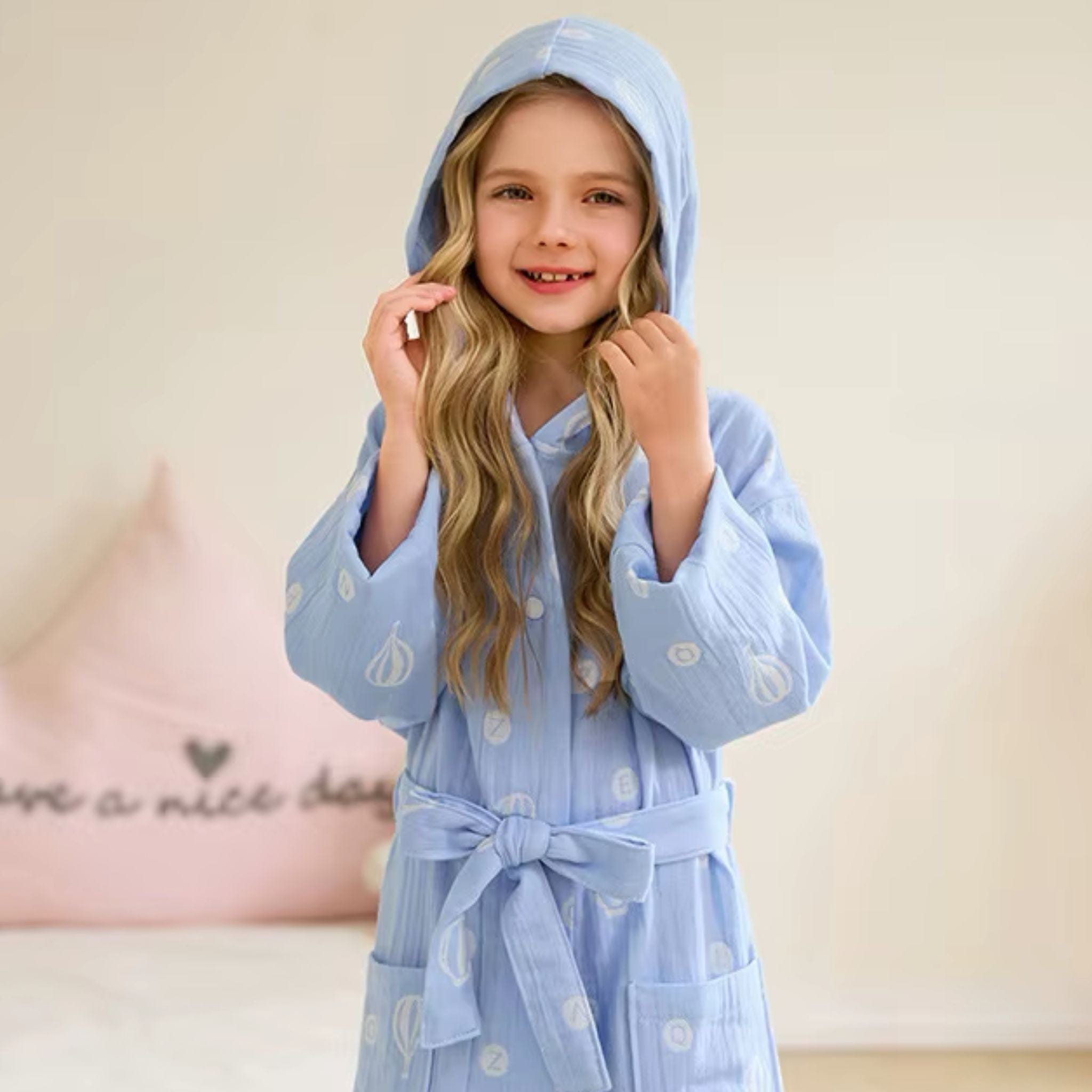 Peignoir Enfant Coton Double Gaze