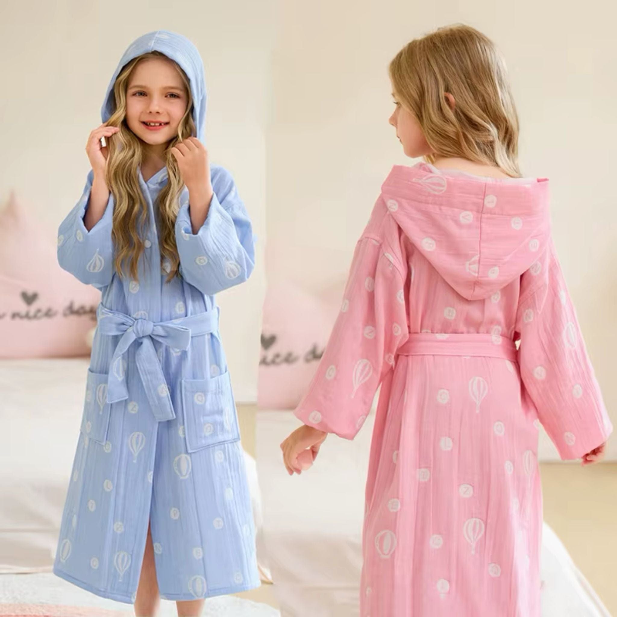 Peignoir Enfant Coton Double Gaze