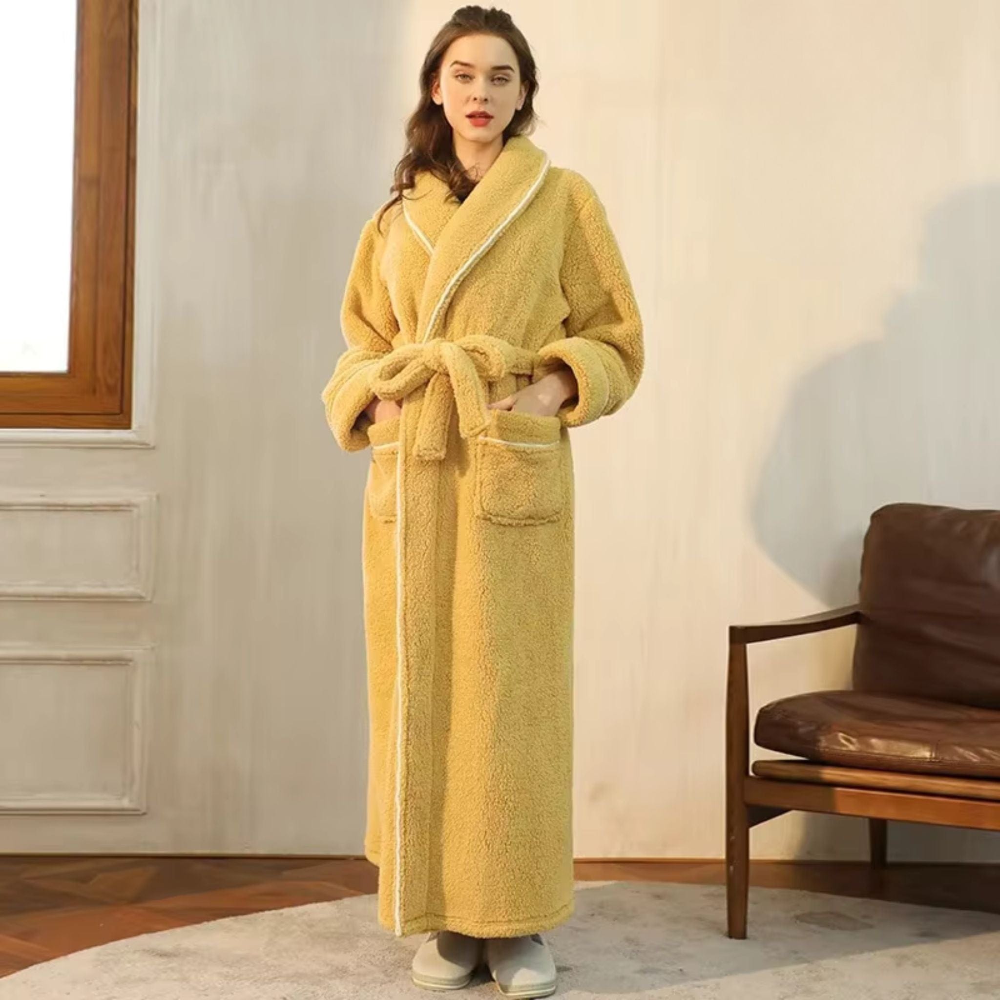 Peignoir Femme Polaire Long Hiver