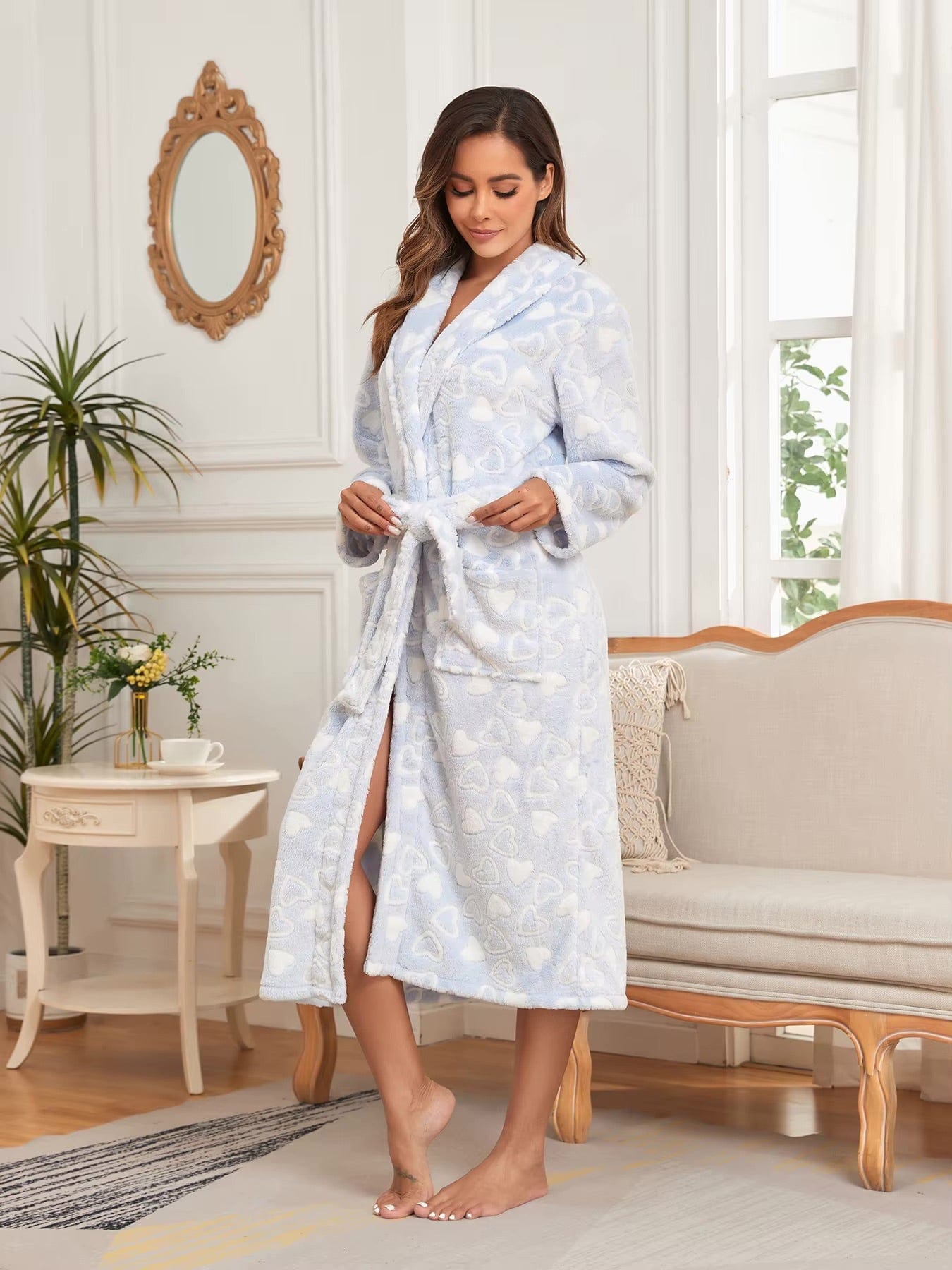 Peignoir Femme Polaire Love