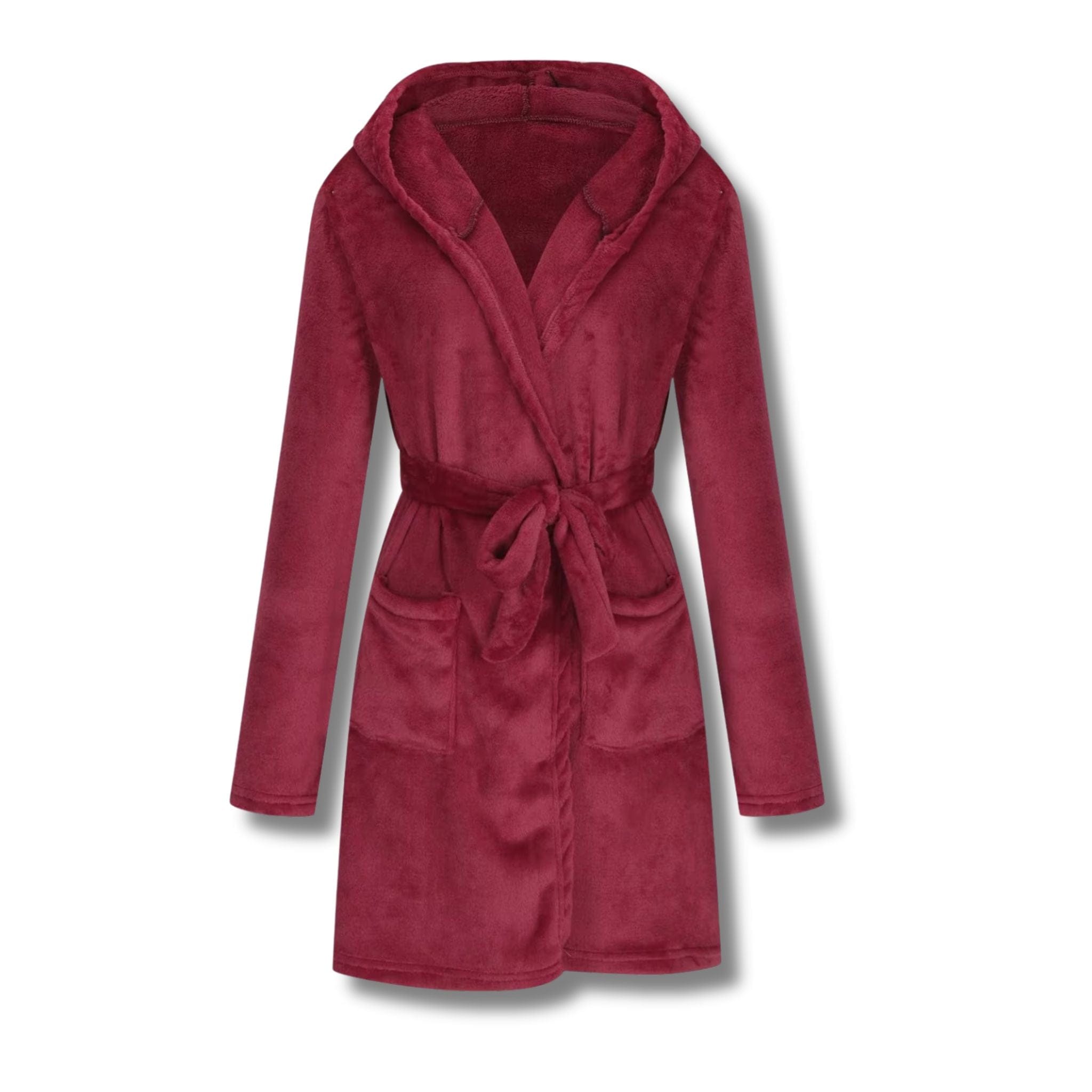 Peignoir Femme Polaire Velours avec Capuche