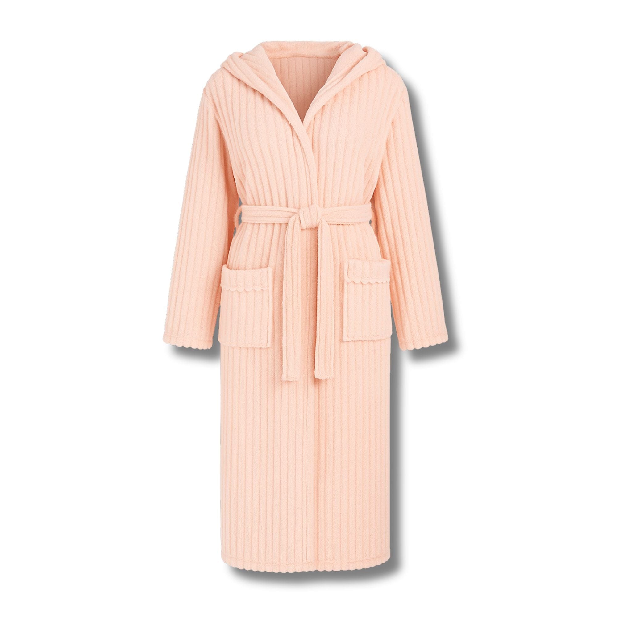 Peignoir Femme Polaire Velours Corail