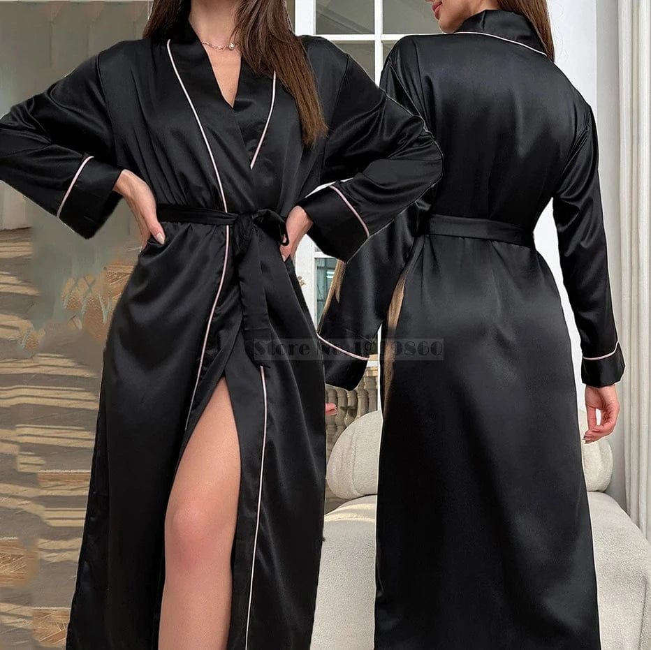 Peignoir Femme Satin Chic
