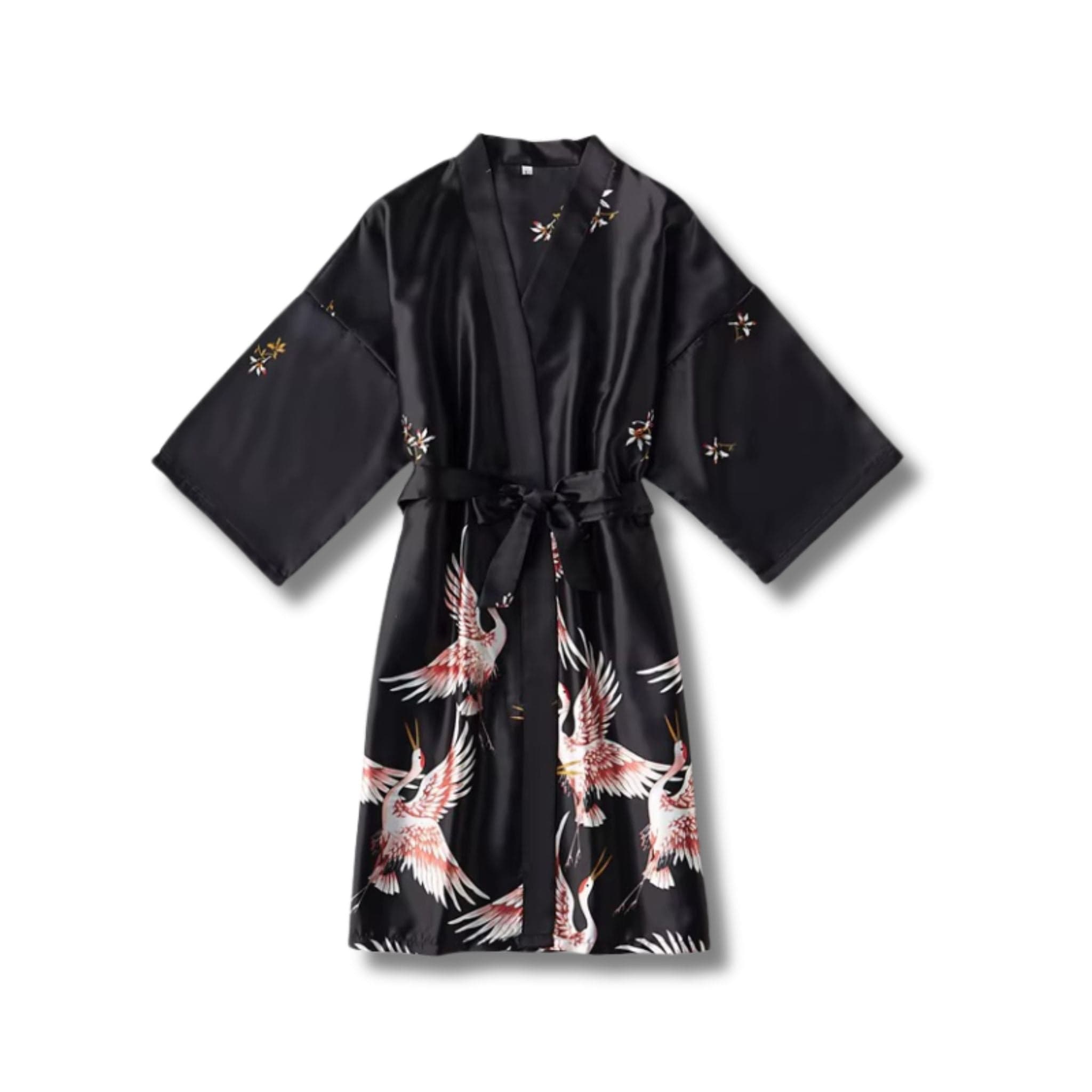 Peignoir Femme Satin Oiseau