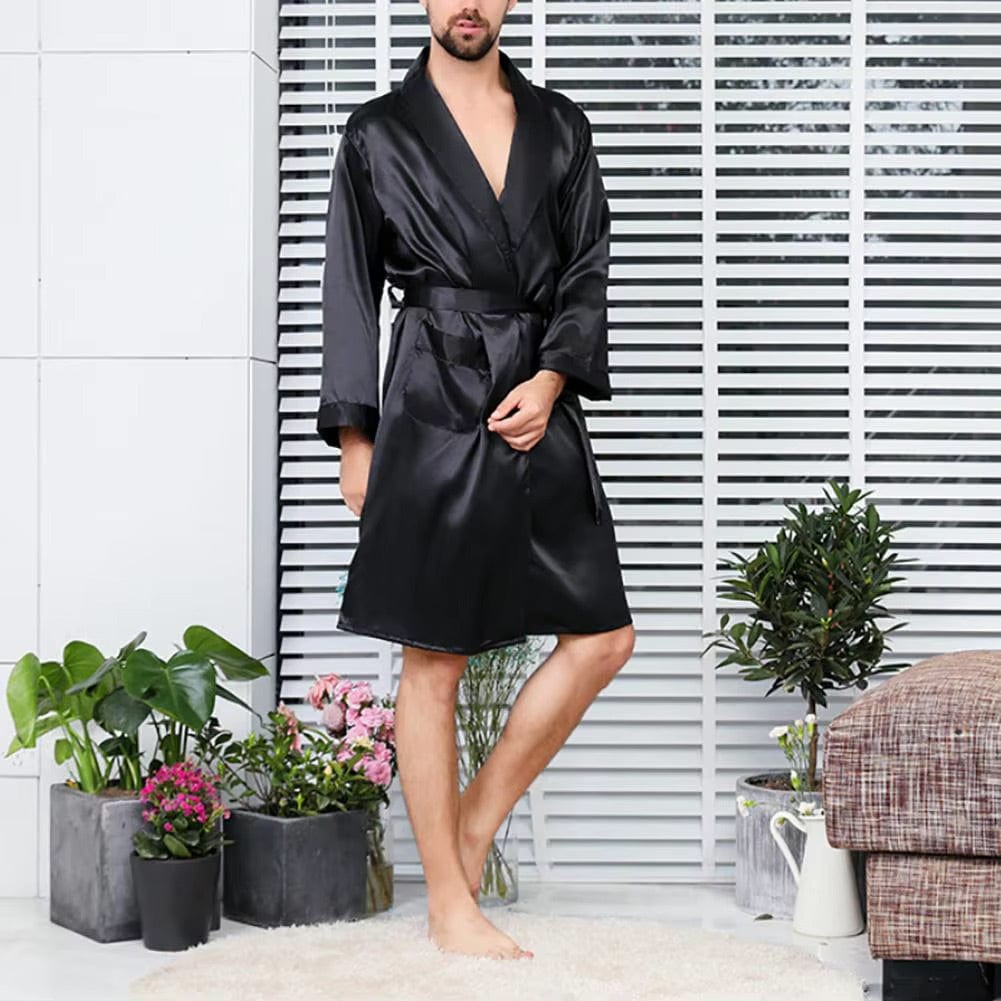 Peignoir Homme Luxe Imitation Soie