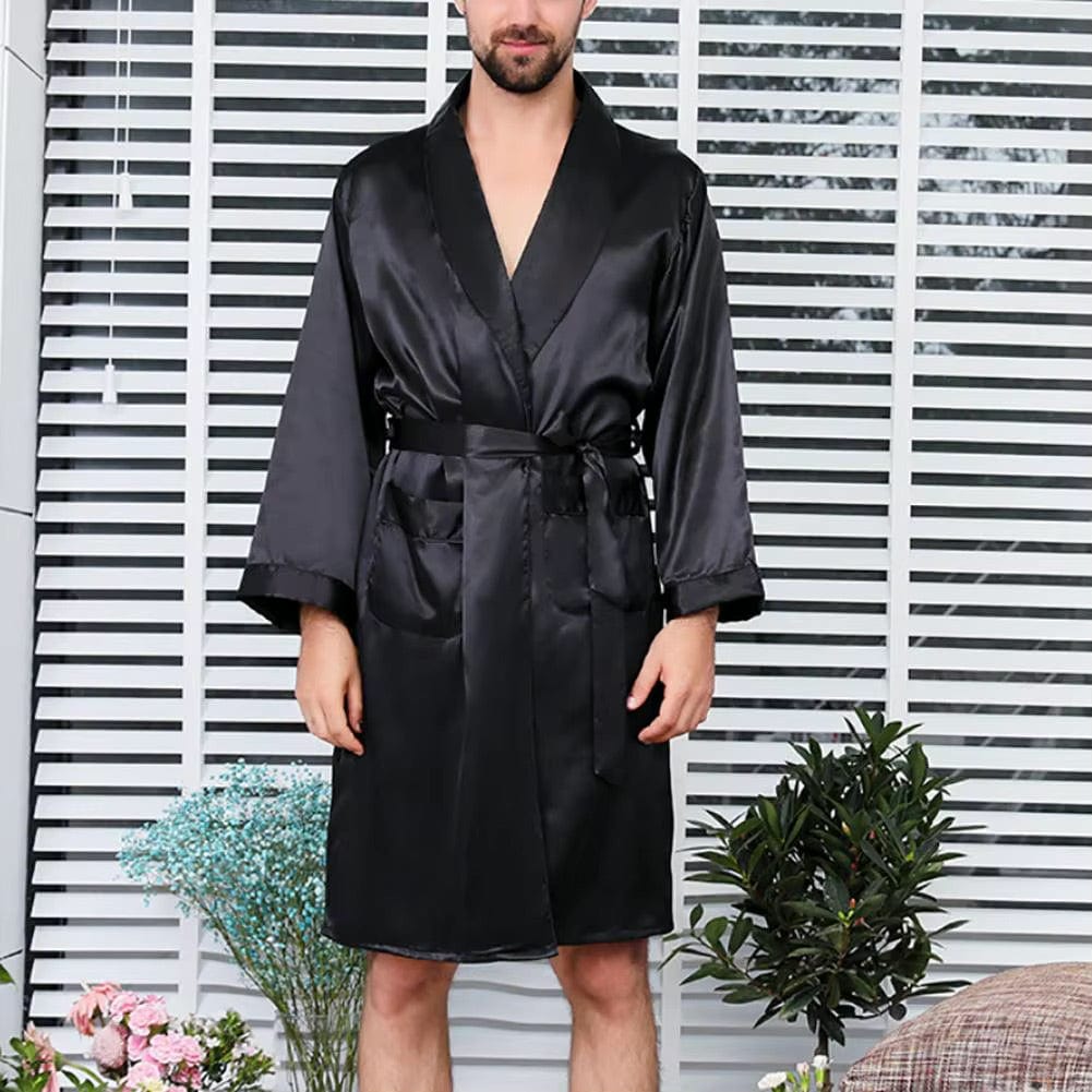 Peignoir Homme Luxe Imitation Soie