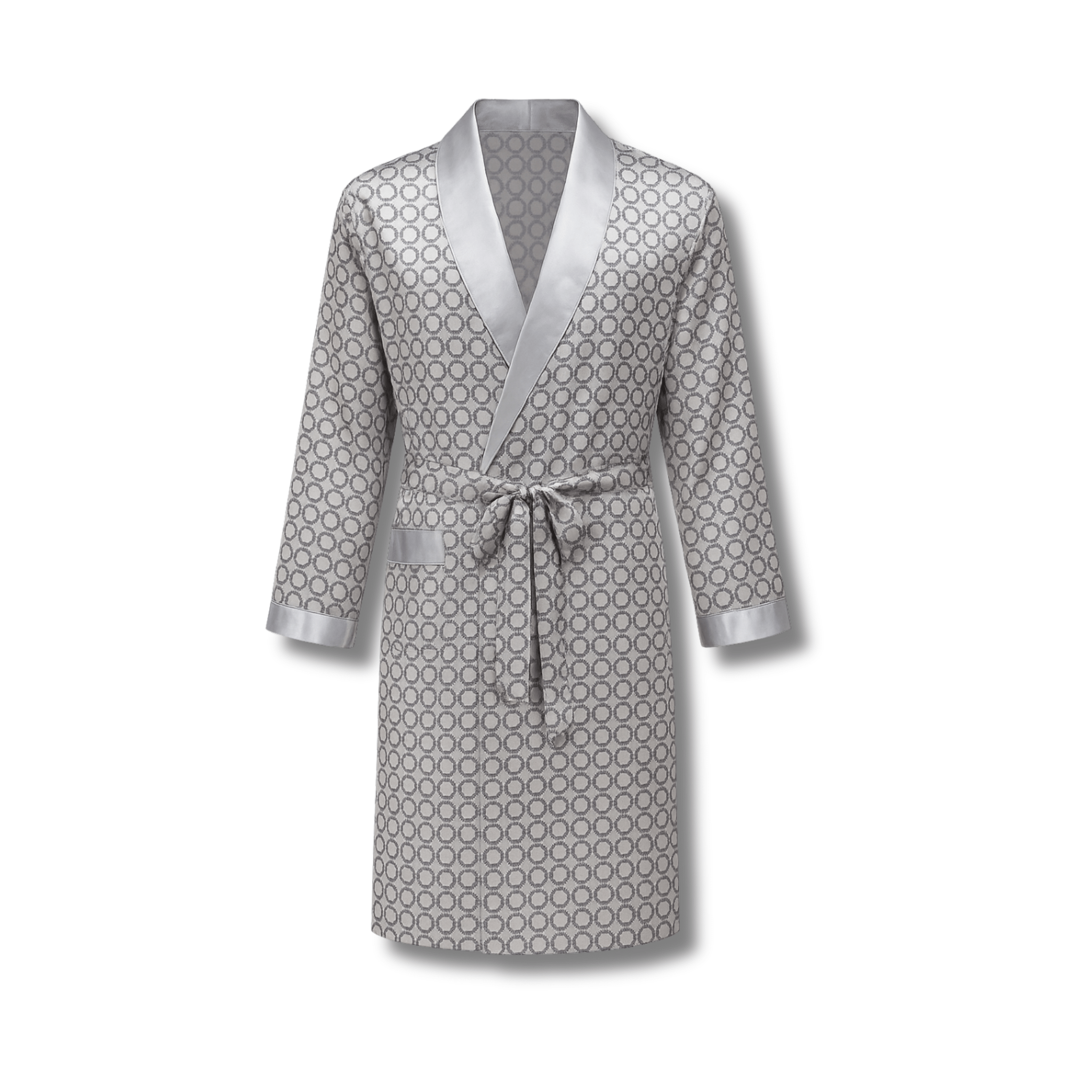 Peignoir Homme Luxe Satin Imprimé