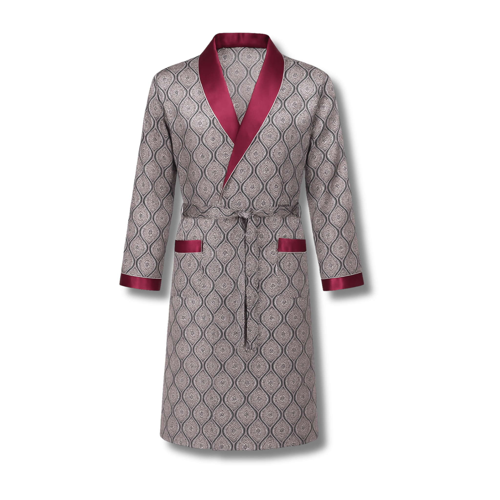 Peignoir Homme Luxe Satin Imprimé