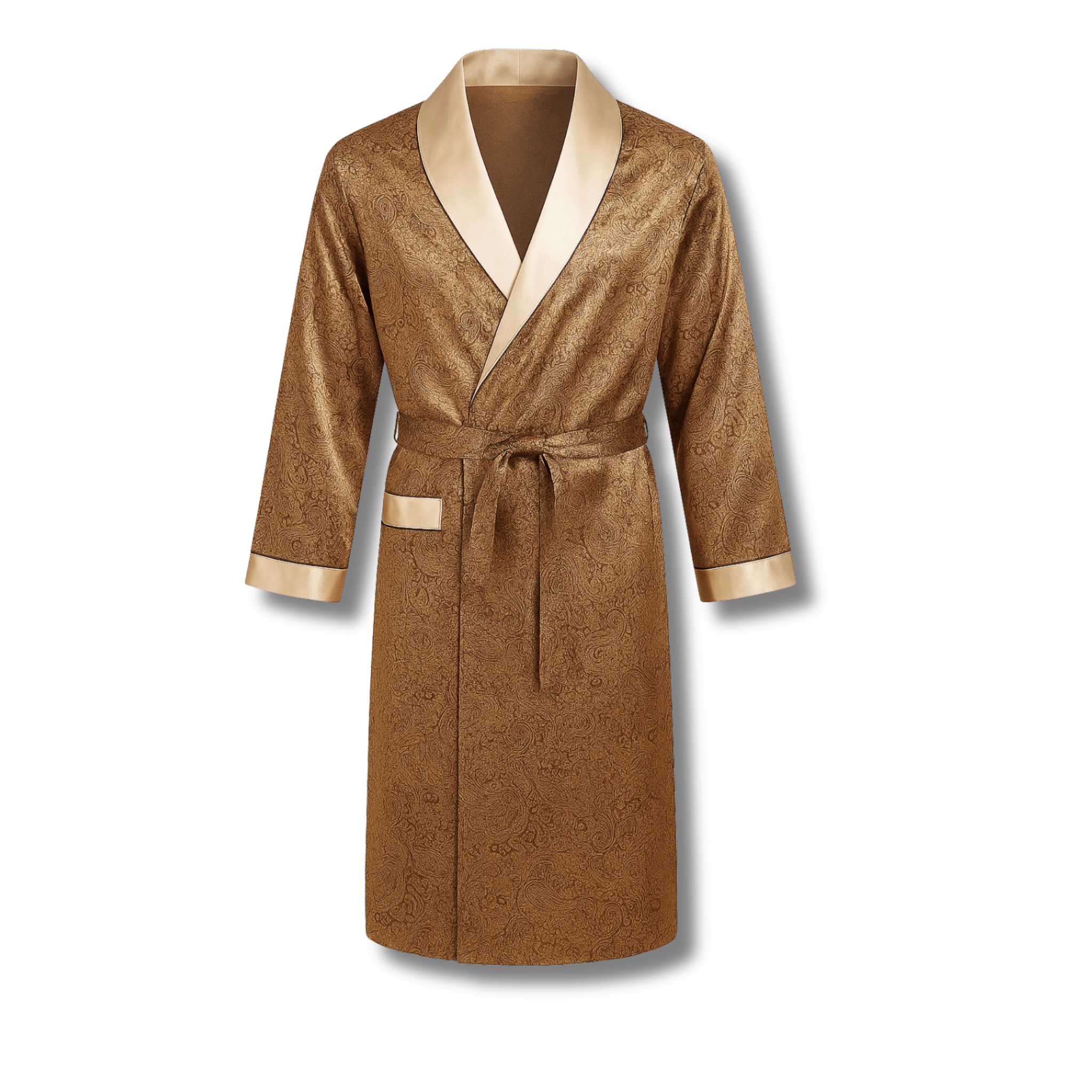 Peignoir Homme Luxe Satin Imprimé