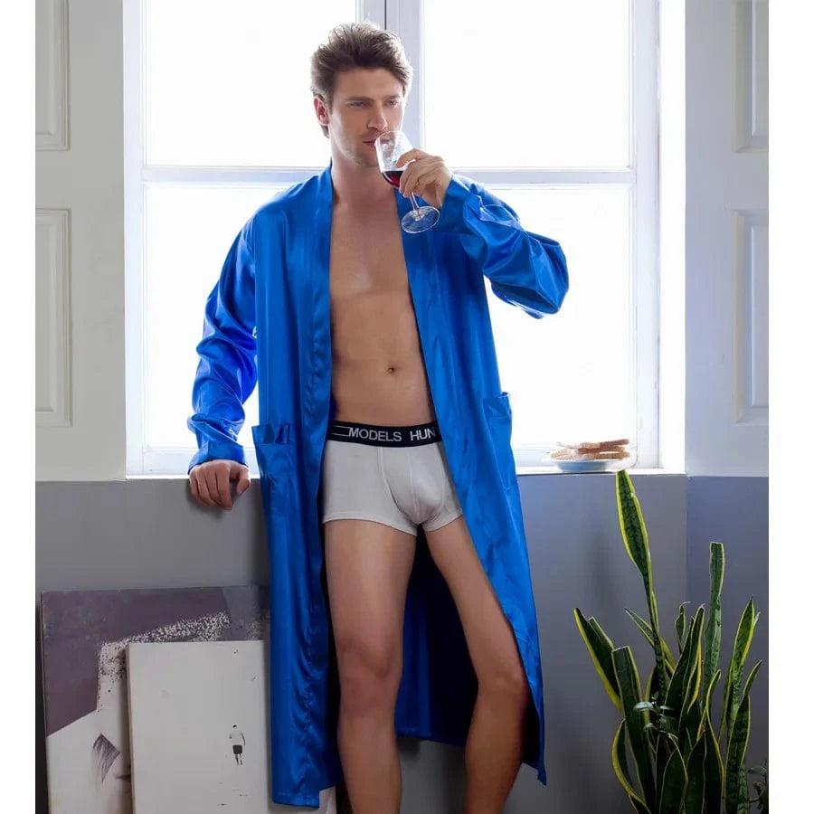Peignoir Homme Luxe Soie