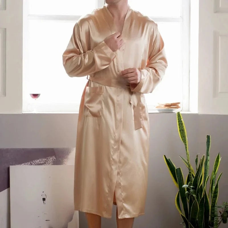 Peignoir Homme Luxe Soie