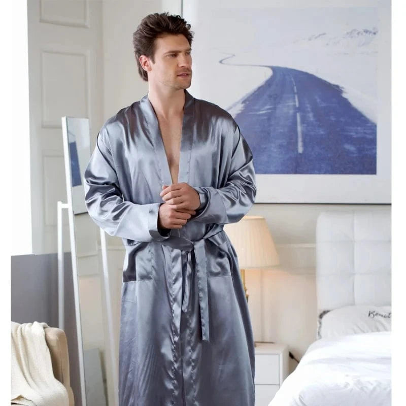 Peignoir Homme Luxe Soie