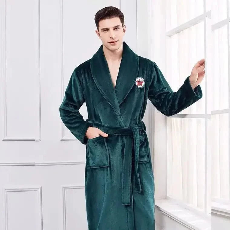 Peignoir Homme Polaire Capuche Doux