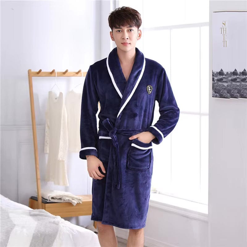 Peignoir Homme Polaire Flanelle Épaisse
