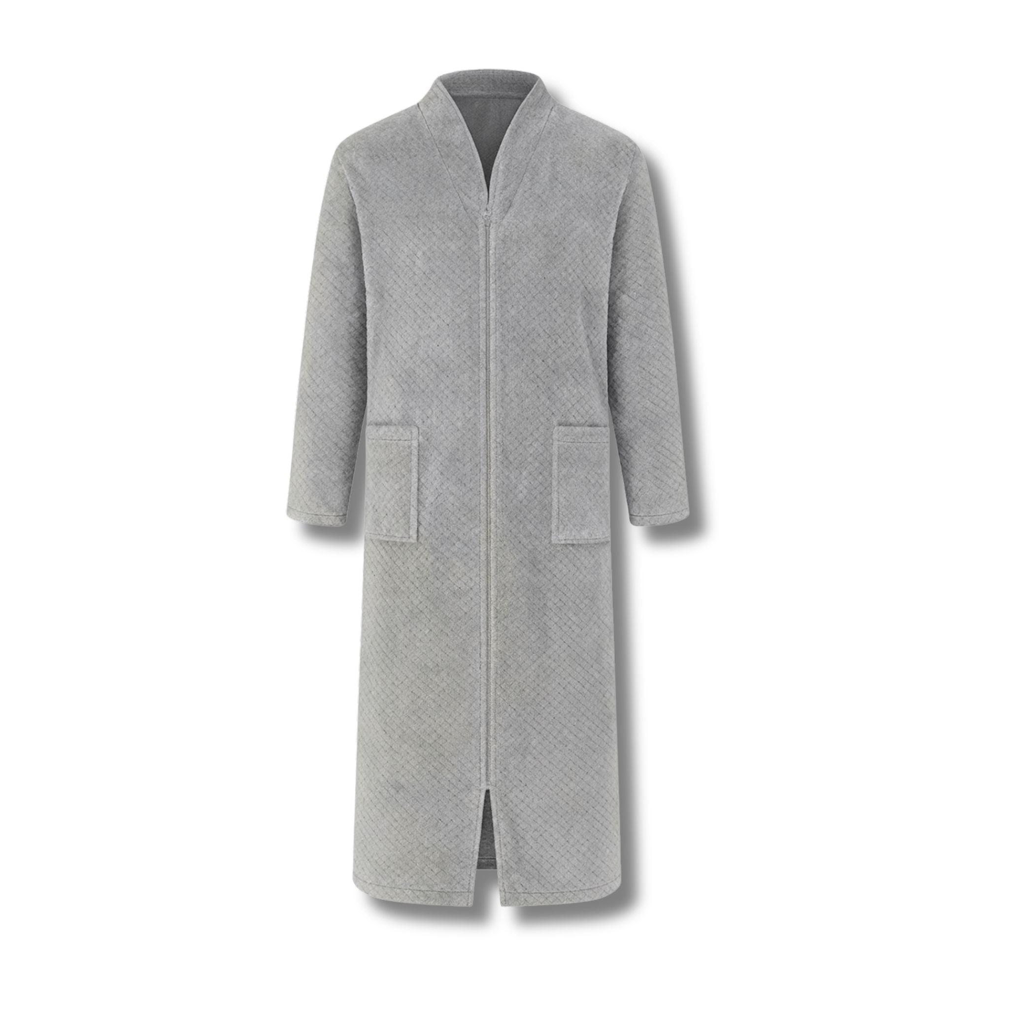 Peignoir Homme Polaire Long avec Zip