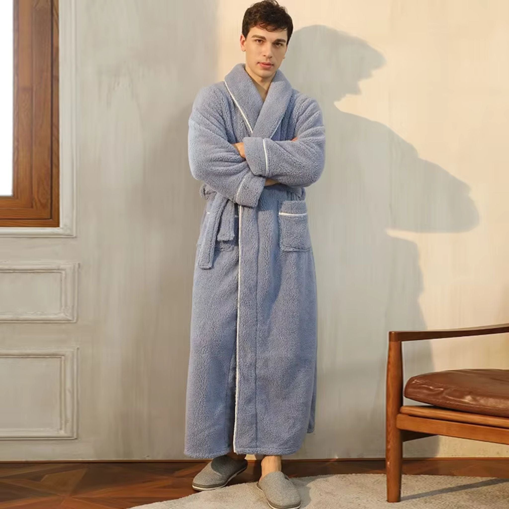 Peignoir Homme Polaire Long Hiver