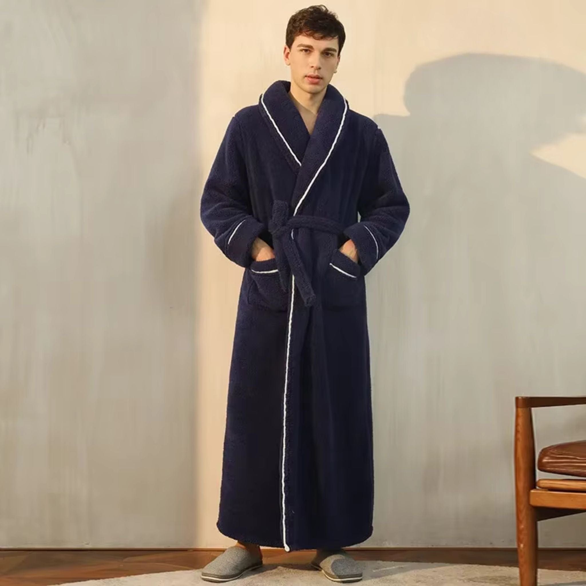 Peignoir Homme Polaire Long Hiver