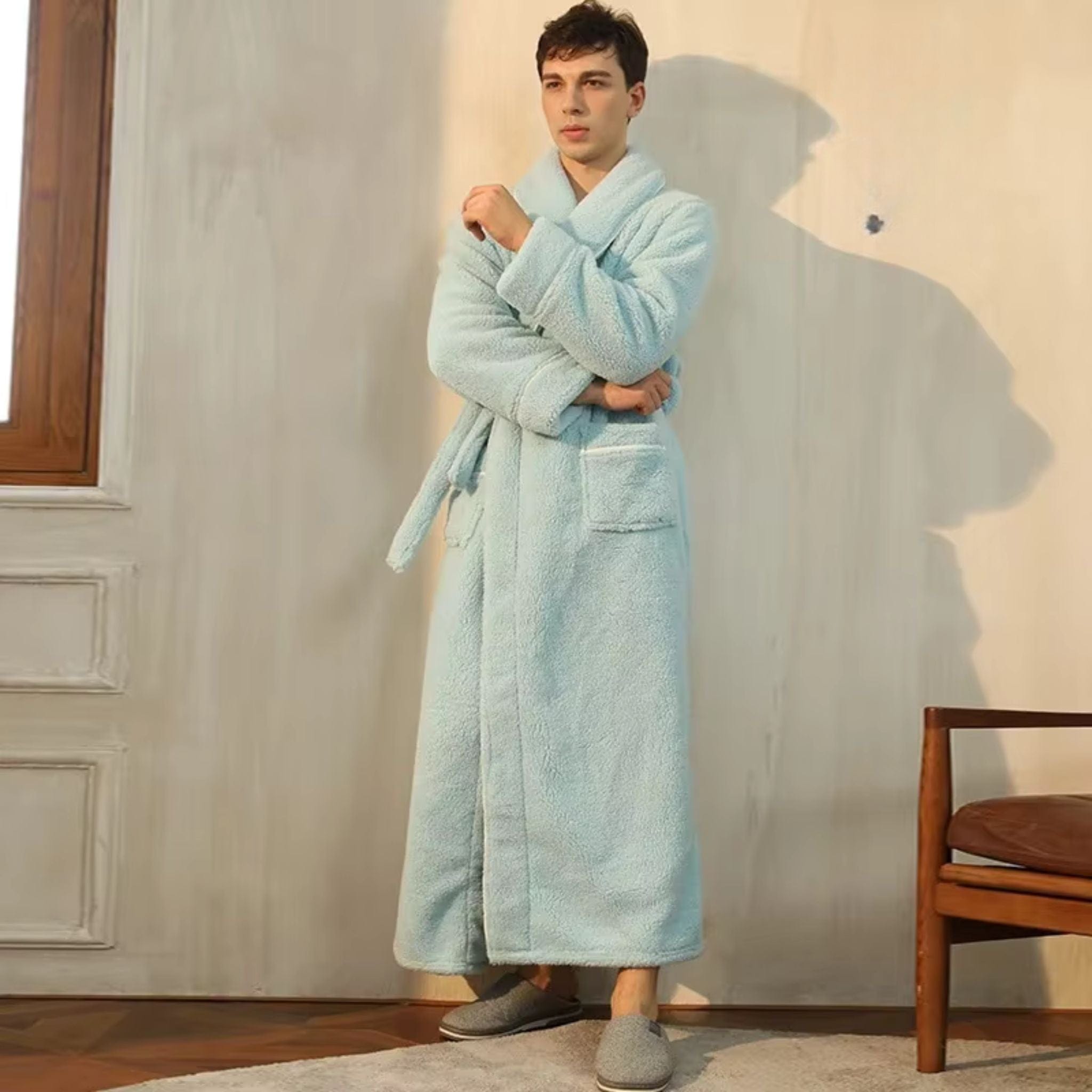 Peignoir Homme Polaire Long Hiver