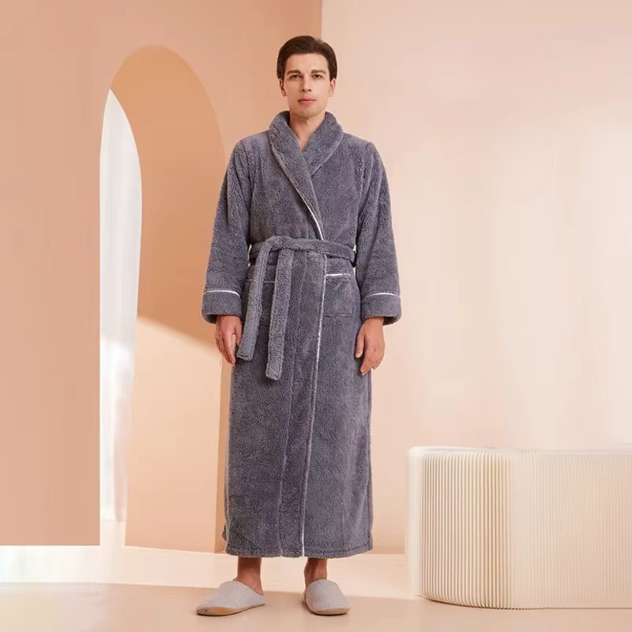 Peignoir Homme Polaire Long Hiver