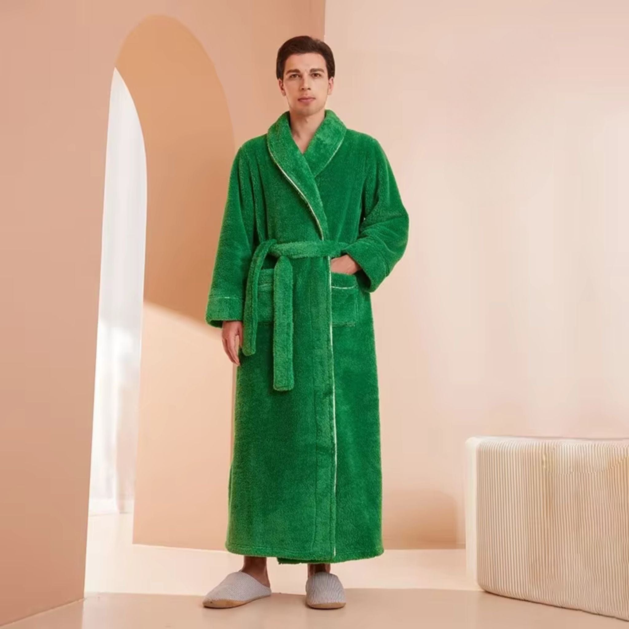 Peignoir Homme Polaire Long Hiver