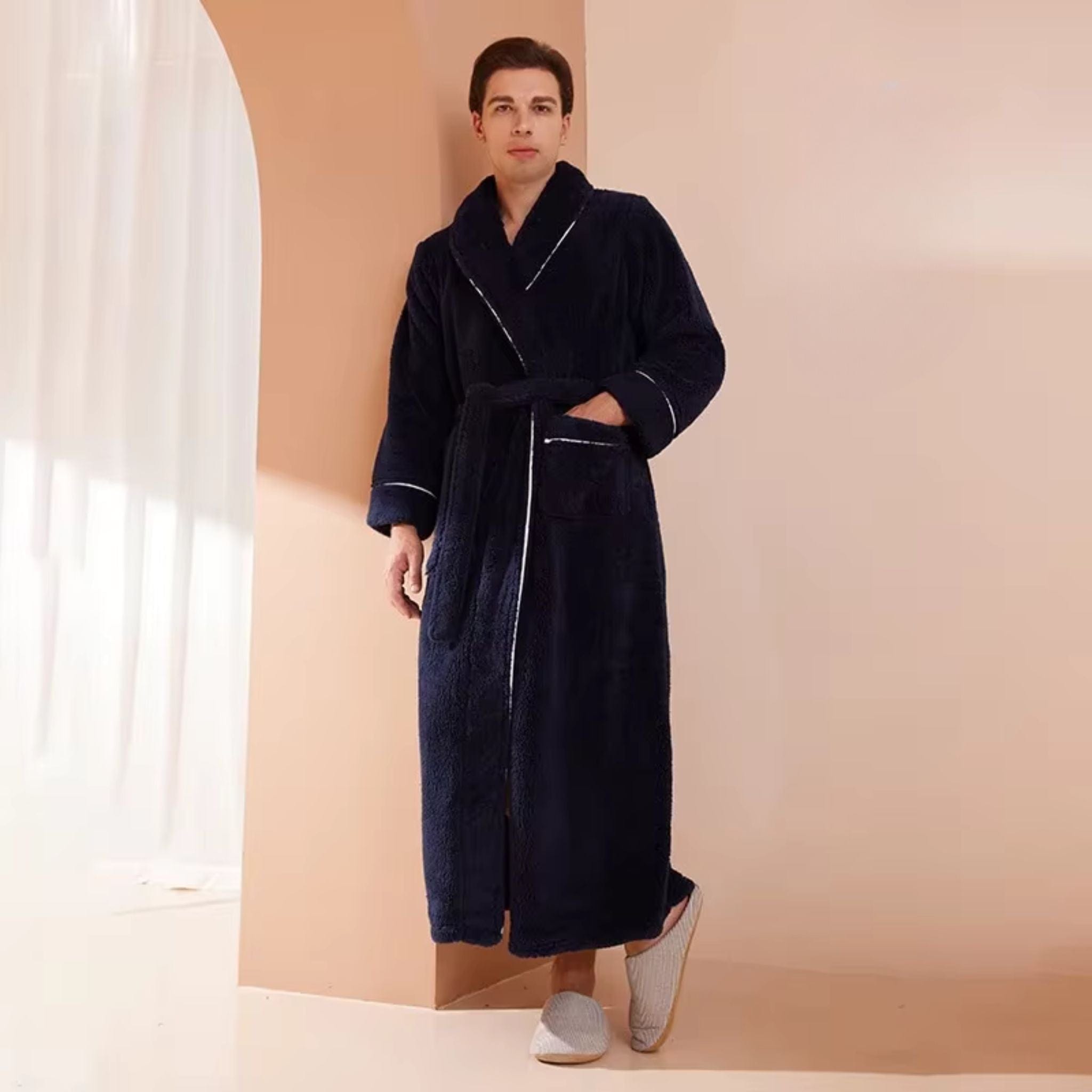Peignoir Homme Polaire Long Hiver