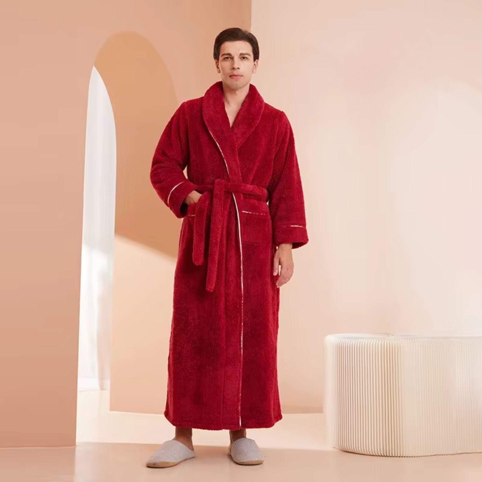 Peignoir Homme Polaire Long Hiver