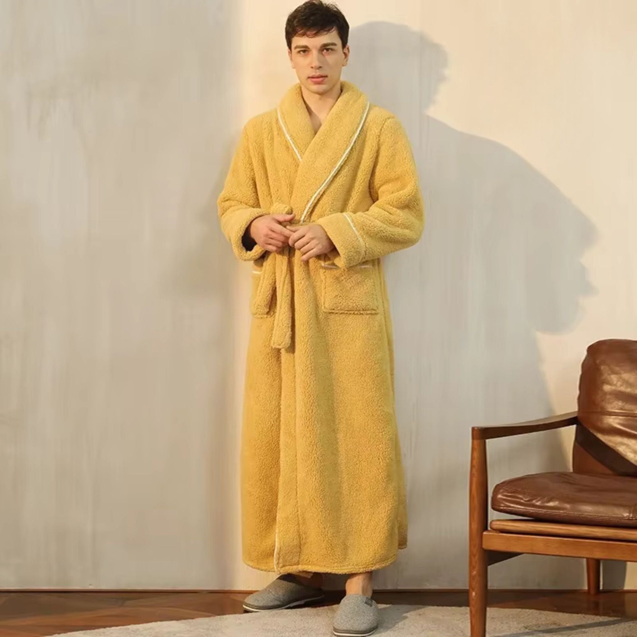 Peignoir Homme Polaire Long Hiver