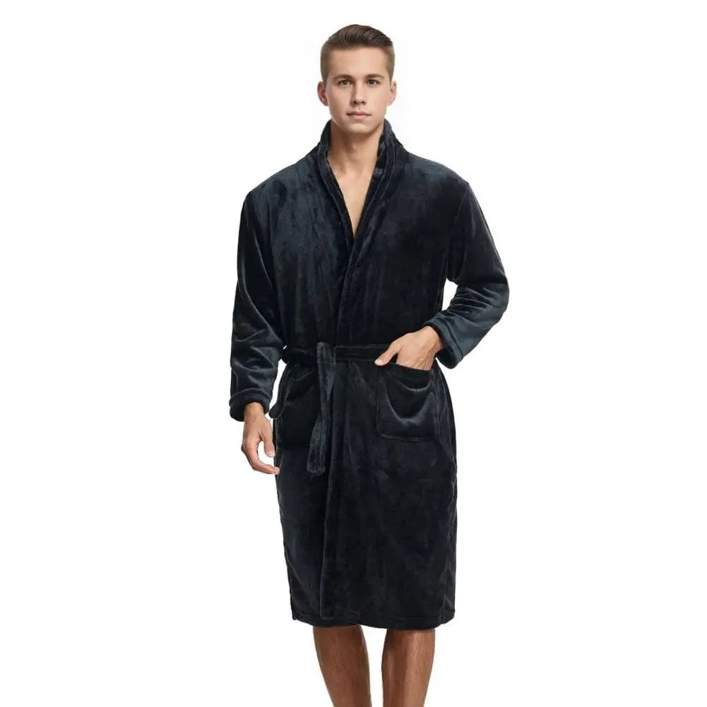 Peignoir Homme Polaire Mi-Long