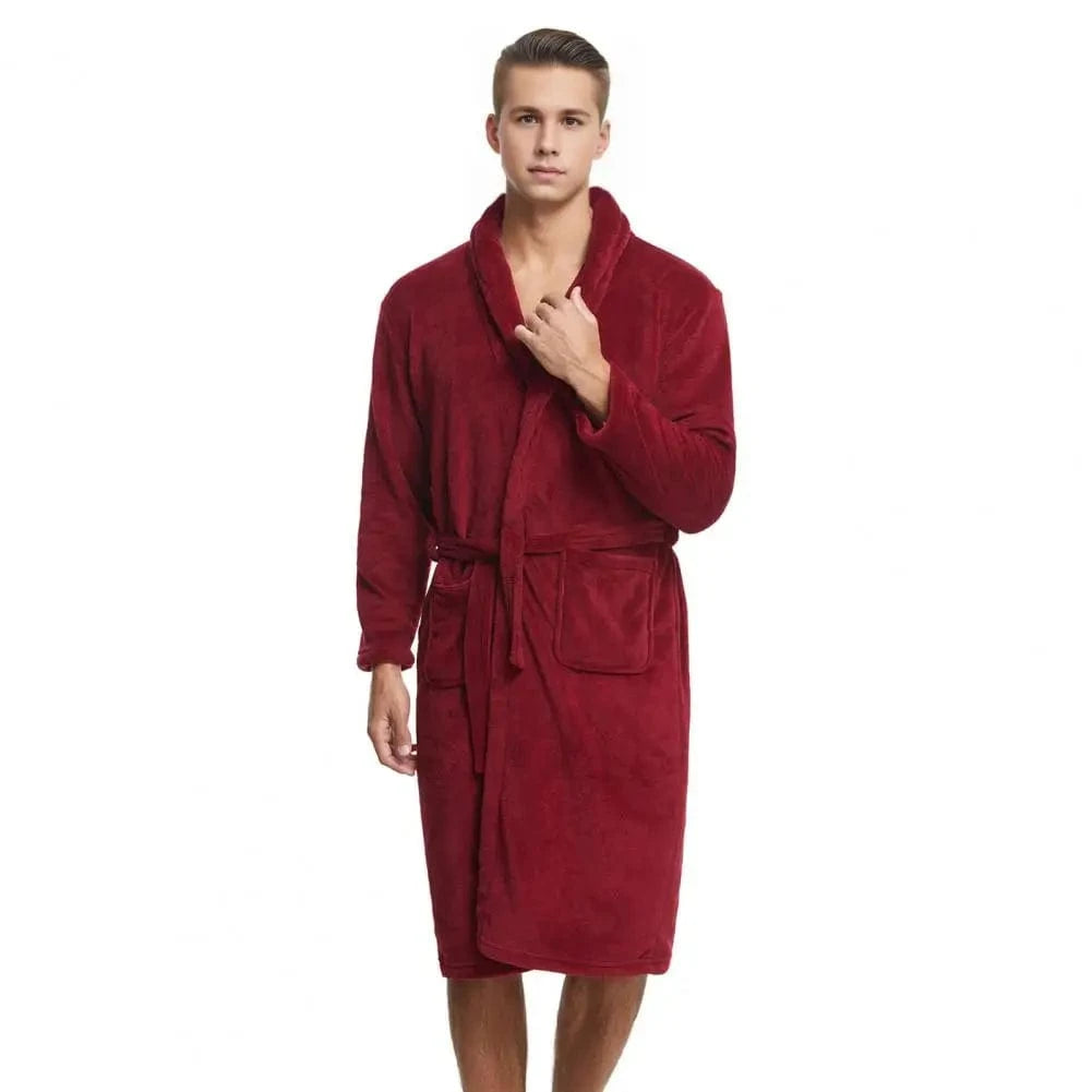 Peignoir Homme Polaire Mi-Long