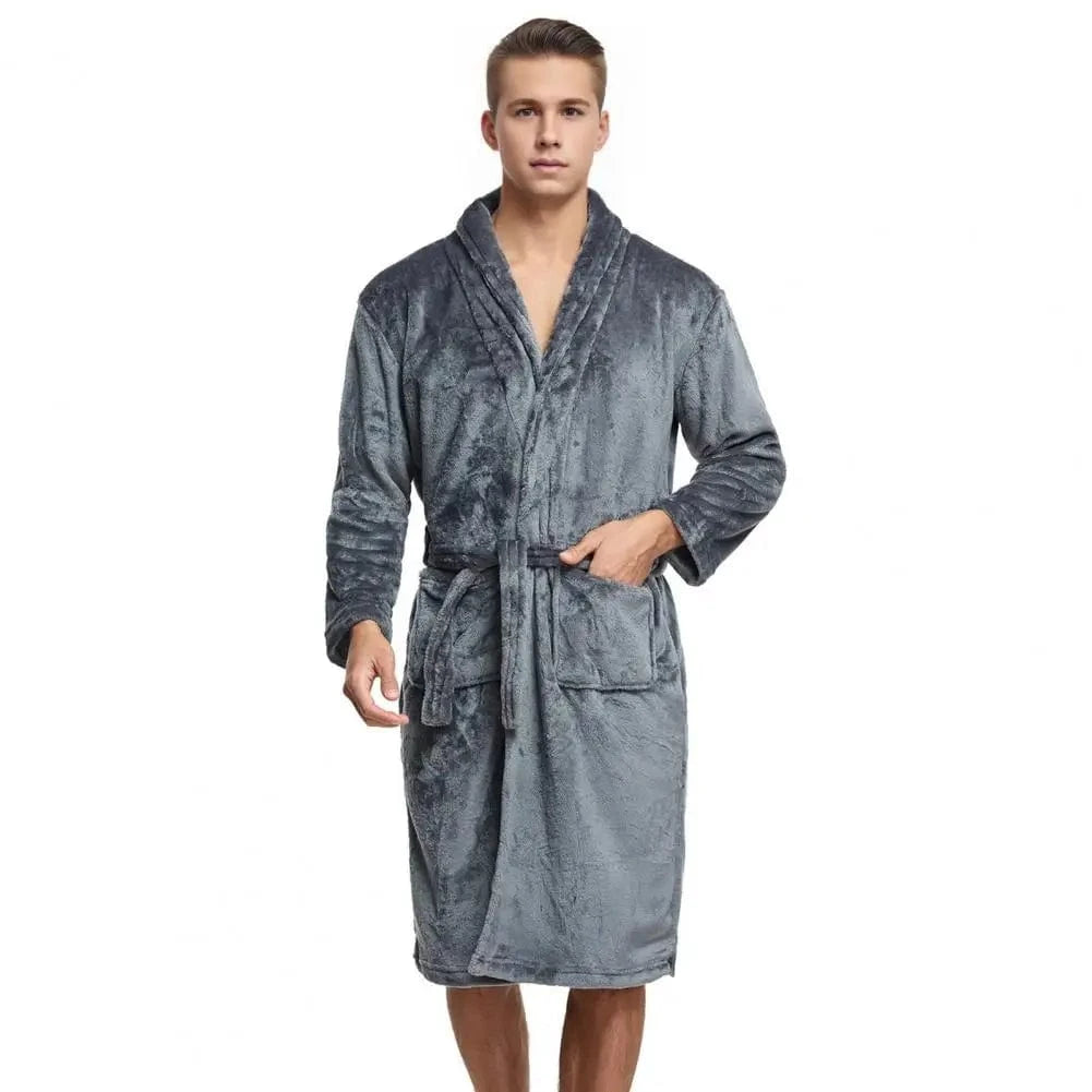 Peignoir Homme Polaire Mi-Long