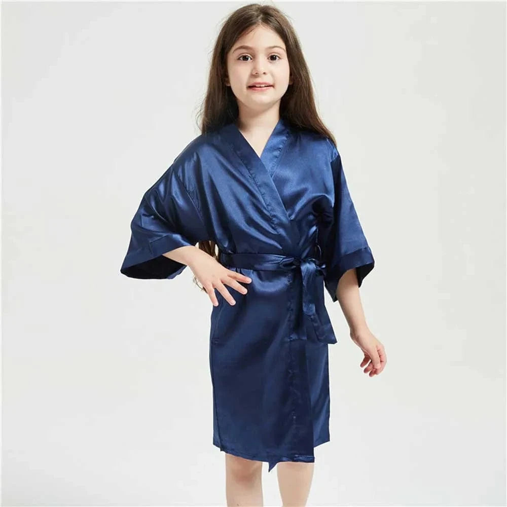 Peignoir Satin Enfant Fille